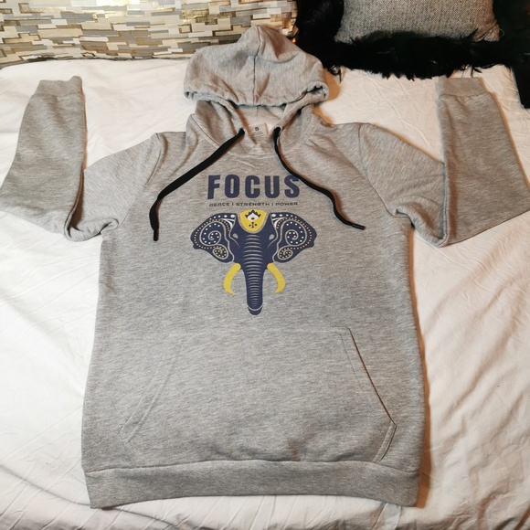 Old School Grey Hoodie Sz. S Cute and Fashionable - Picture 13 of 15